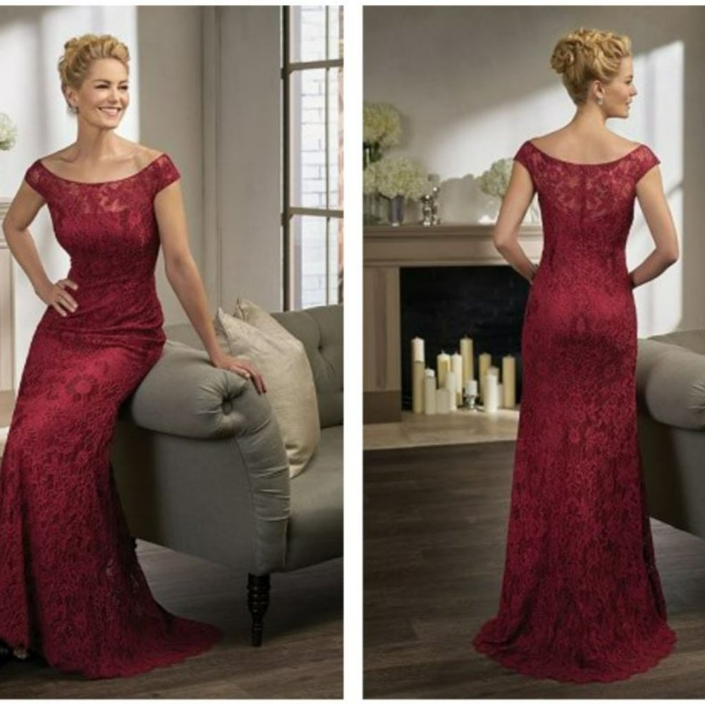 NEW!!! Jasmine Jade Couture K198005 Dress Cobalt Blue (Pictured in Red)